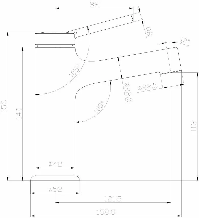 картинка Смеситель Lemark Minima LM3806C для раковины 