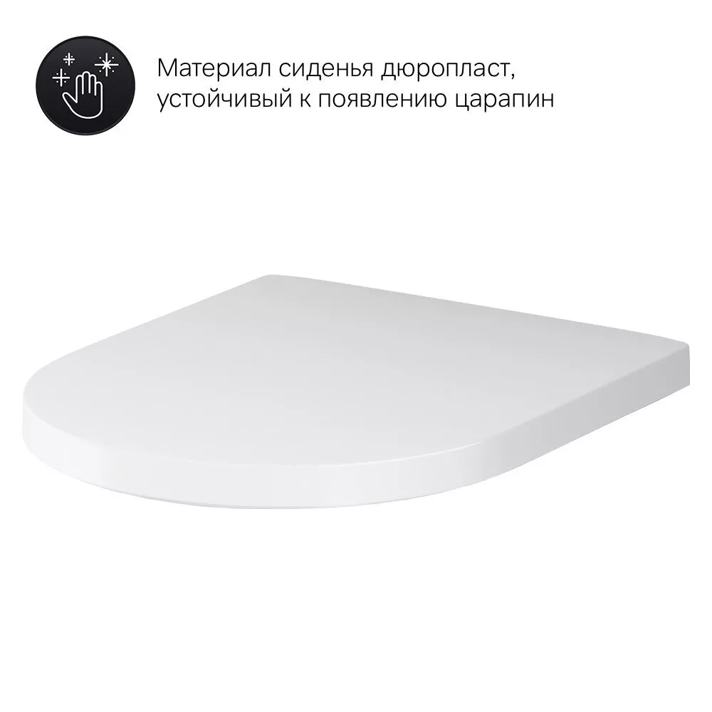 картинка Подвесной унитаз Am.Pm Sense C741701SC FlashClean с сиденьем микролифт 