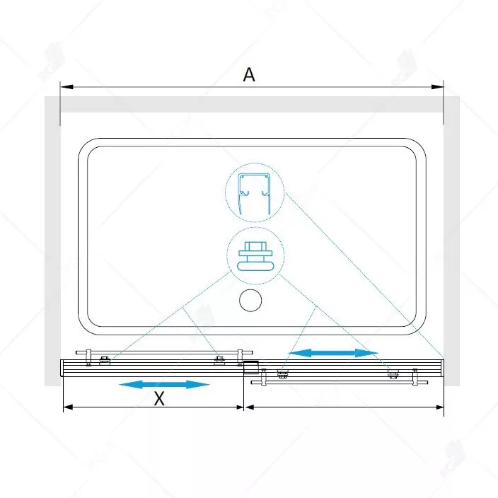 картинка Душевая дверь RGW TO-10 01071020-11 
