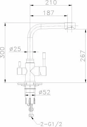 картинка Смеситель для кухонной мойки Lemark Expert LM5061S 