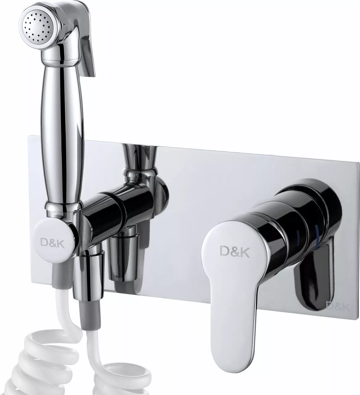 картинка Смеситель с гигиеническим душем встраиваемый D&K Rhein Marx DA1394501 