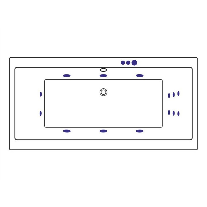 картинка Ванна EXCELLENT Pryzmat 200x90 SMART бронза 