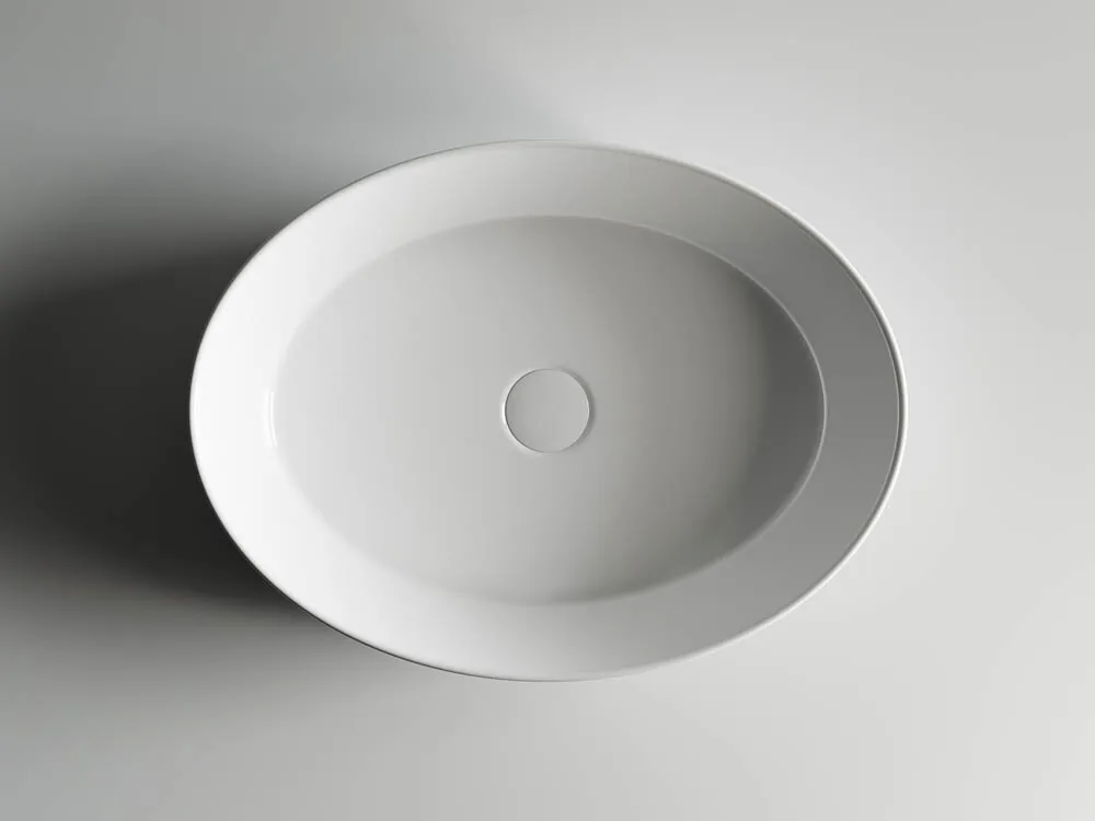 картинка Накладная раковина Ceramicanova Element CN5002 цвет белый 55х40 см 