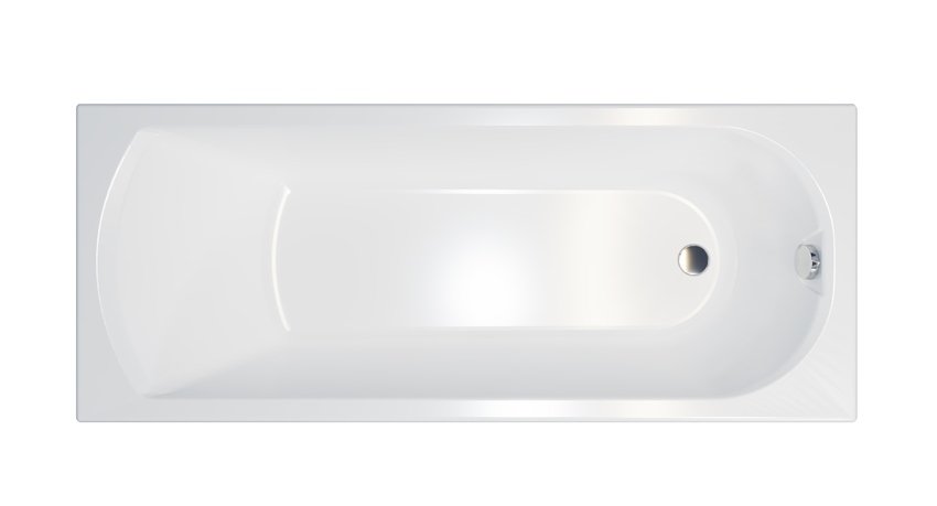картинка Акриловая ванна 1ACReal Дюна 160 с каркасом и слив-переливом 