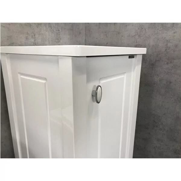 фото Шкаф-пенал Comforty Павия 40 белый глянец 