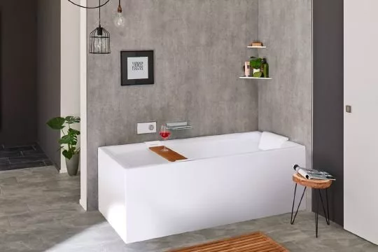 картинка Акриловая ванна Riho Still Square Elite 180x80, R 