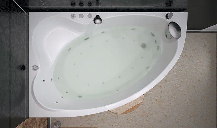 картинка Акриловая ванна Aquanet Mayorca 150x100 L с каркасом 