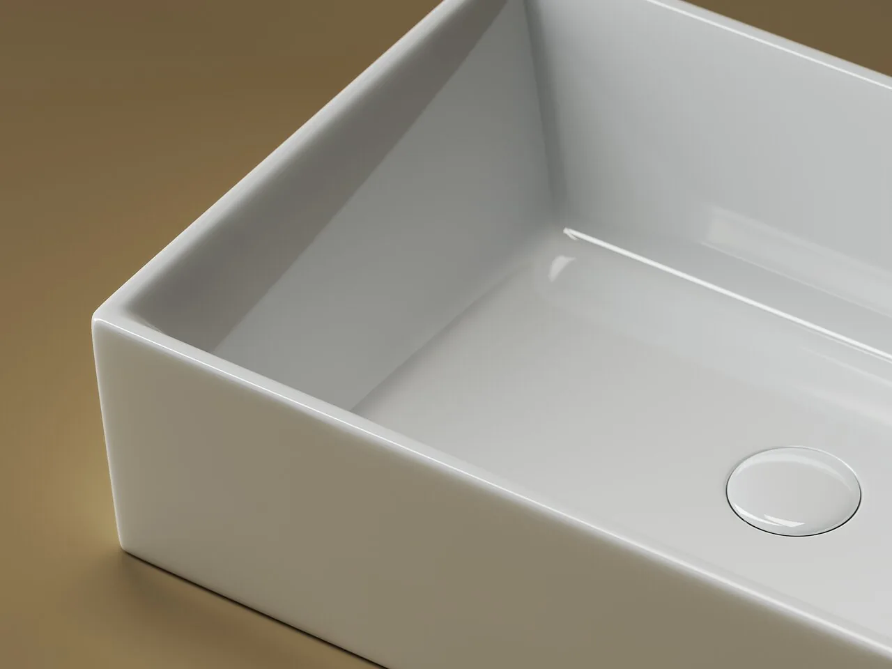 картинка Накладная раковина Ceramicanova Element CN5013 цвет белый 59х39 см 