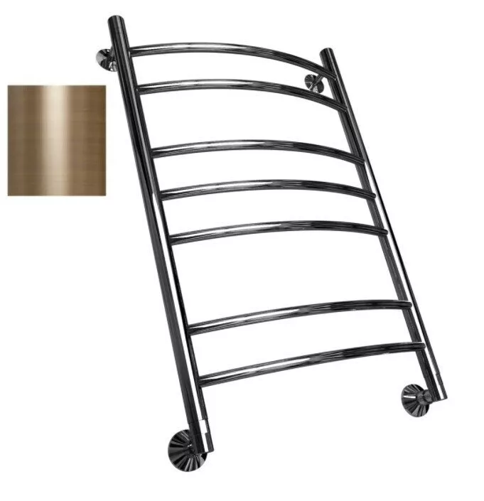 картинка Полотенцесушитель Двин L 50/50 Водяной / 1"-1/2" К3 Состаренная бронза (4627167088526) 