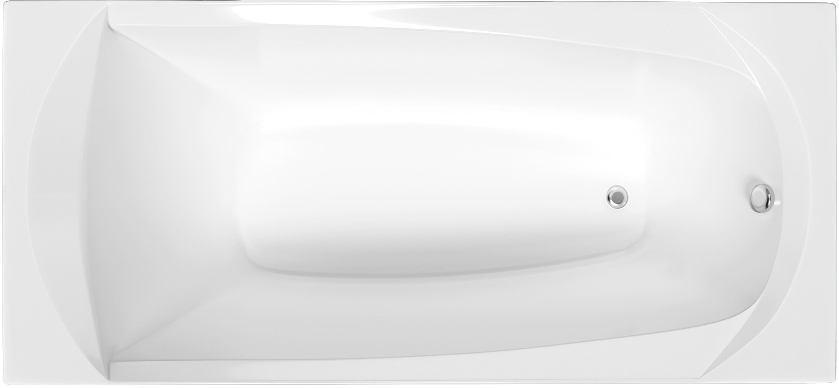 картинка Ванна 1Marka ELEGANCE 120x70 с каркасом и слив-переливом 