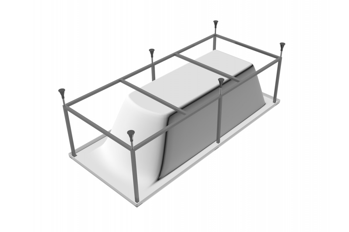 картинка Акриловая ванна Relisan Neonika 180x80 с каркасом 