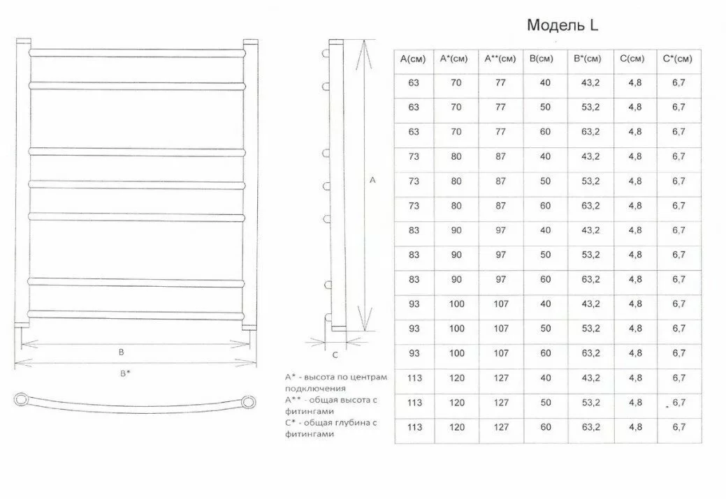 картинка Полотенцесушитель Двин L 50/50 Водяной / 1"-1/2" К3 Черный матовый (4627167088564) 