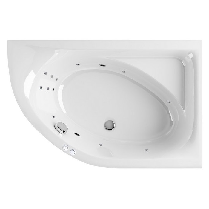 картинка Ванна EXCELLENT Aquarella 170x110 правая LINE хром 