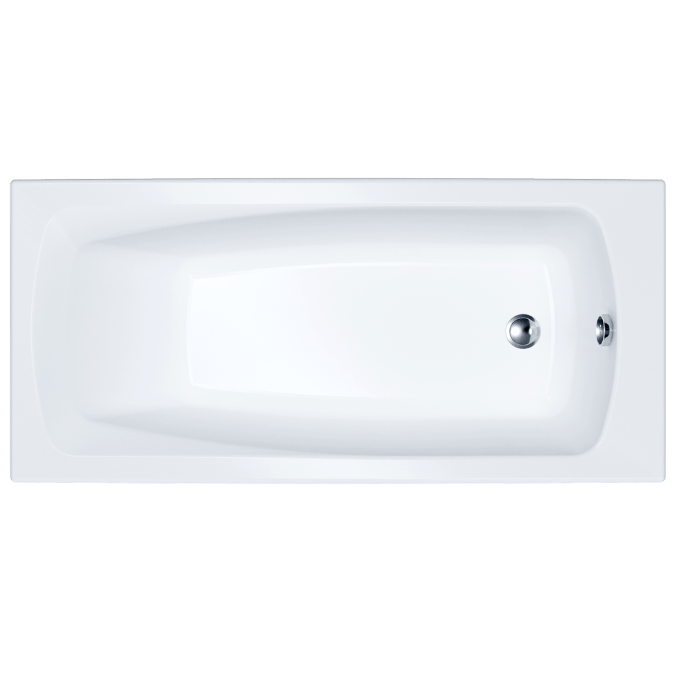 картинка Акриловая ванна 1ACReal London 170 прямоугольная с каркасом и слив-переливом 