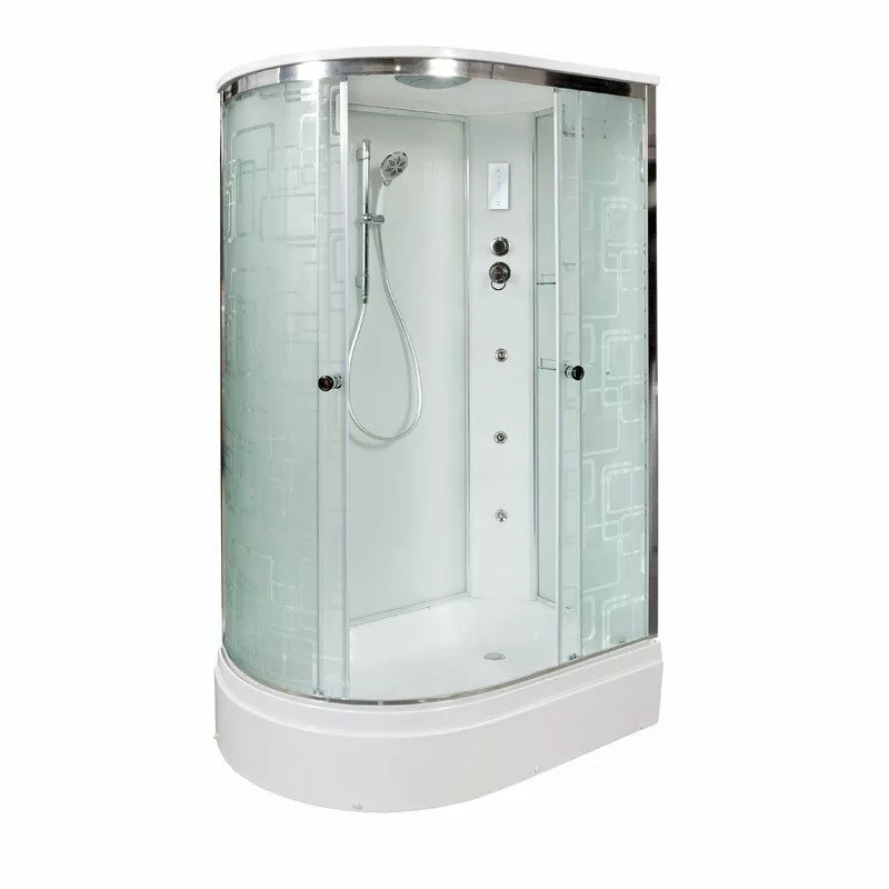 картинка Душевая кабина Deto EM 2712 R с гидромассажем и электрикой 
