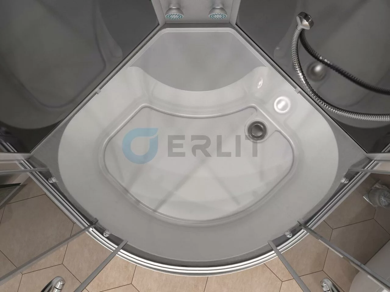 картинка Душевая кабина Erlit Comfort ER3509TPF-C4-RUS 900x900x2150 