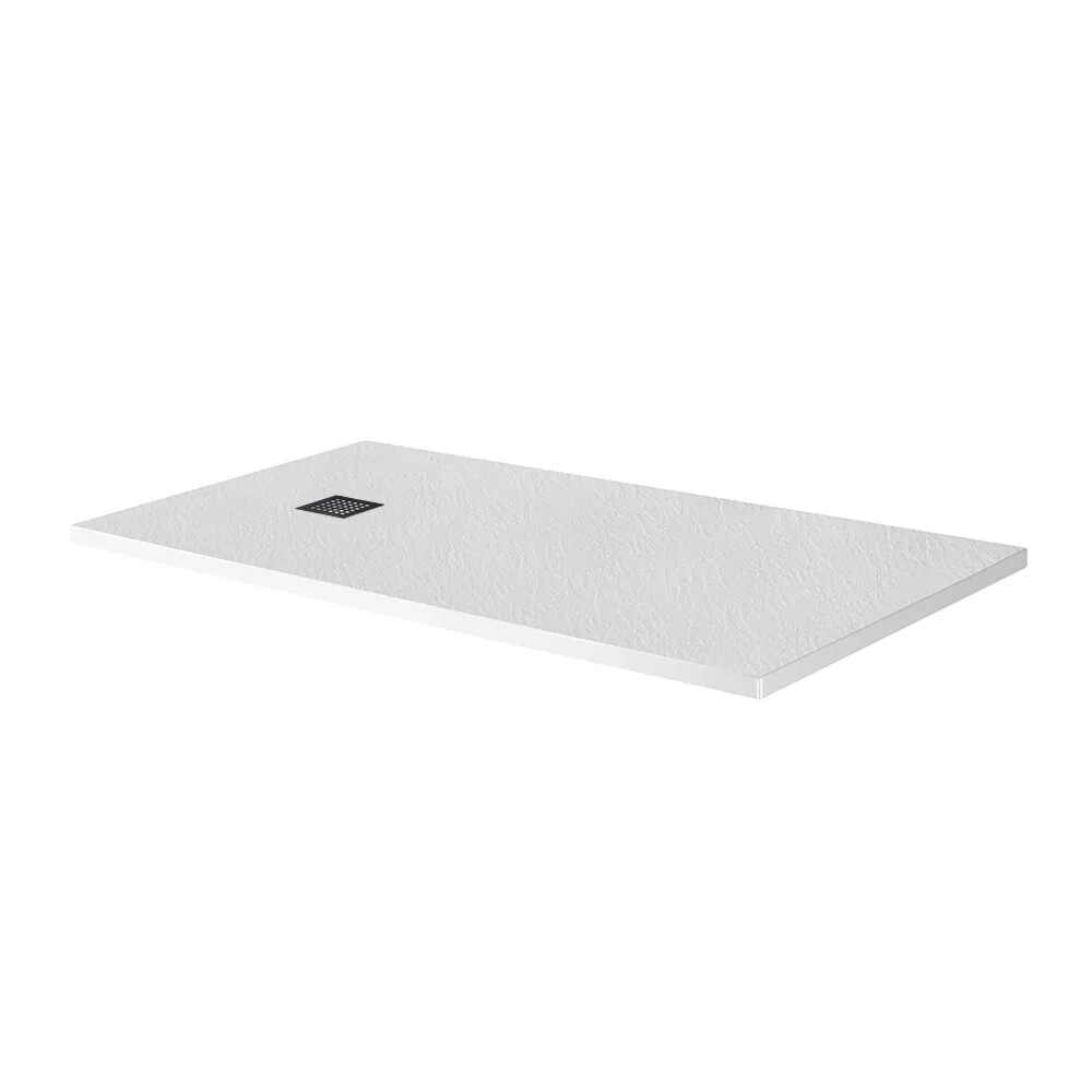 фото Душевой поддон из искусственного мрамора с сифоном BelBagno UNO TRAY-MR-UNO-AH-170/80-35-W-NO 