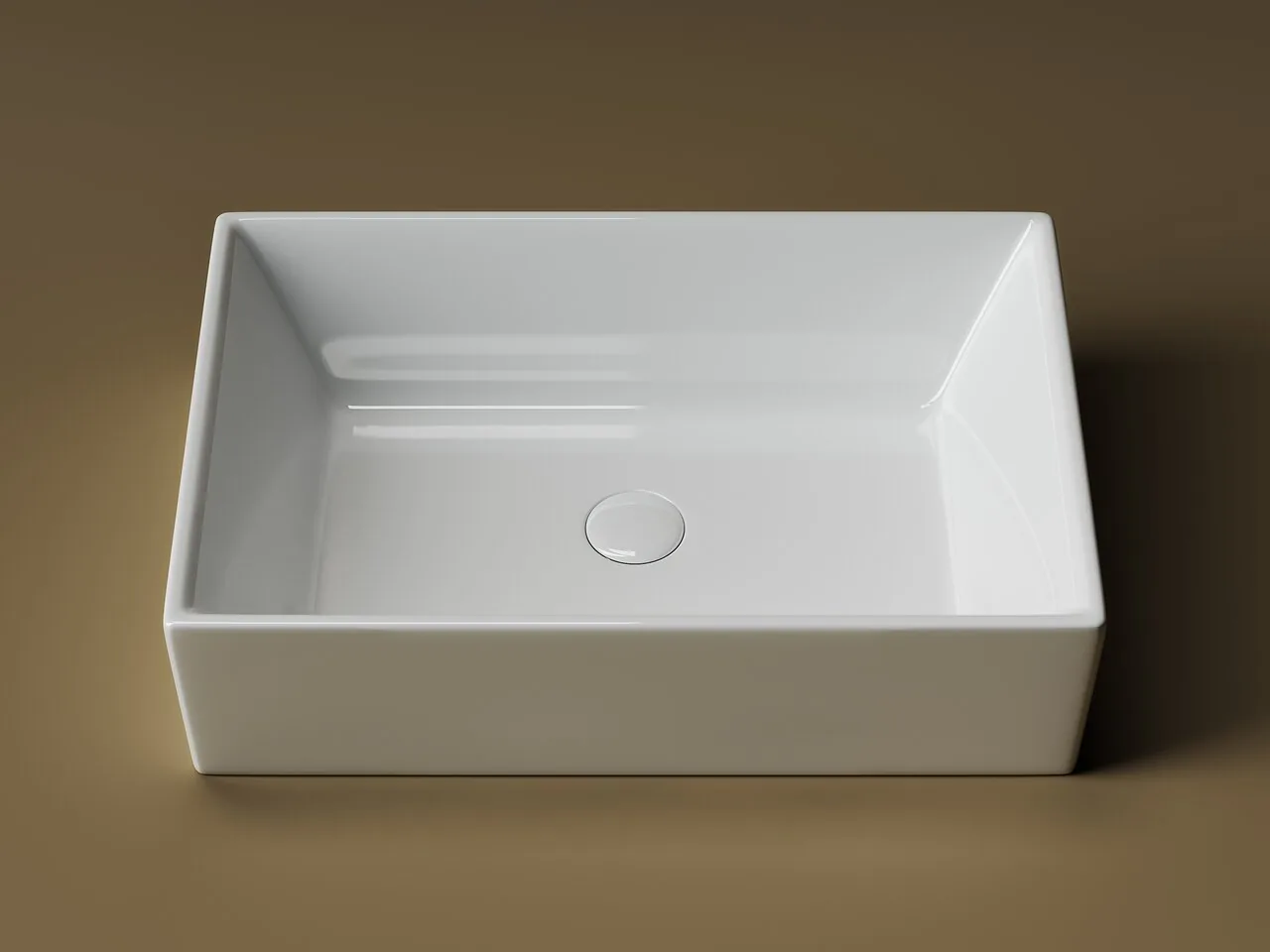 картинка Накладная раковина Ceramicanova Element CN5013 цвет белый 59х39 см 