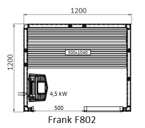 картинка Финская сауна Frank F802 