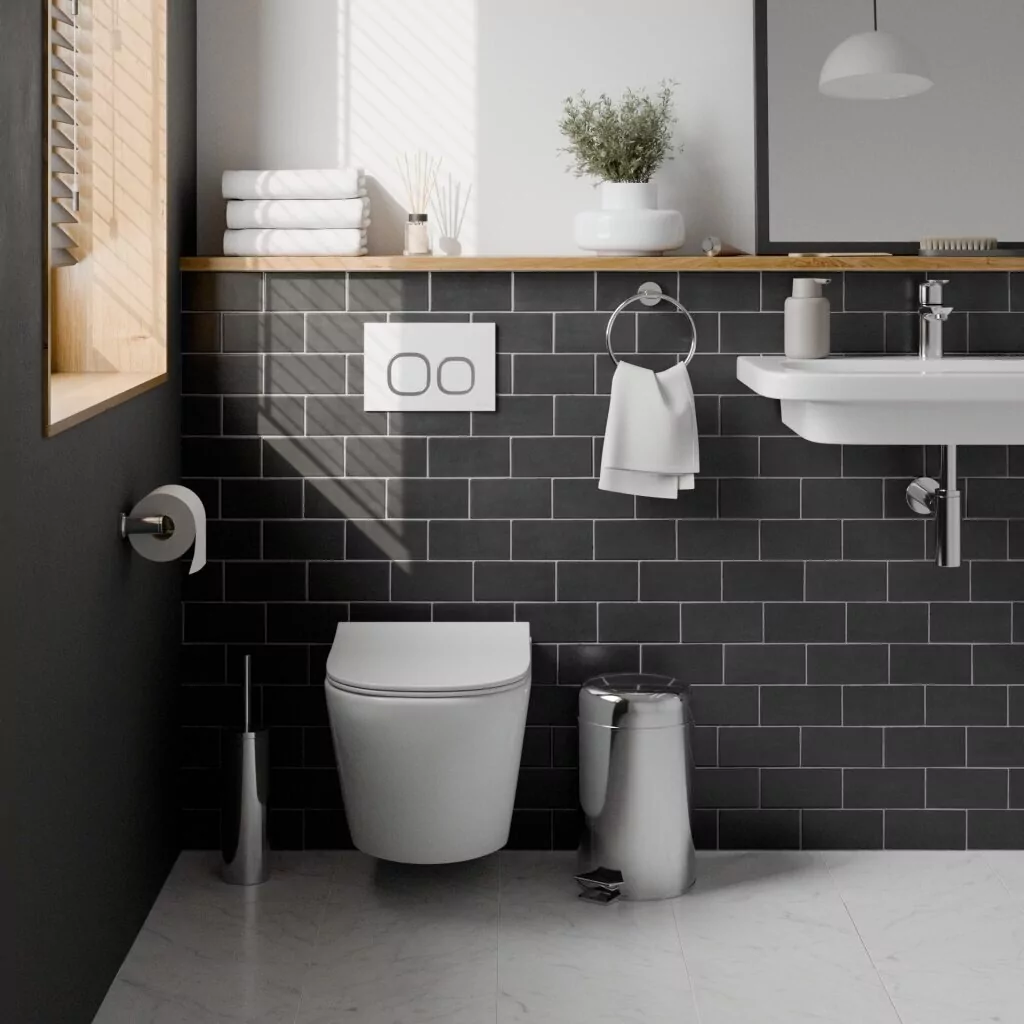 картинка Комплект 3 в 1 IBERICA BLANCA инсталляция с унитазом BILBAO ALTO IB.BLA.234.1B1 клавишей белый глянцевыйпластик  ESTI-Q IB.B083.001.000 