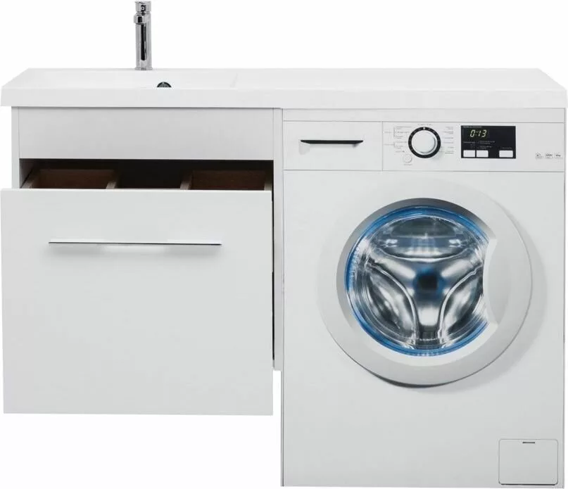 фото Тумба с раковиной Aquanet Августа 120 L белый арт. 00239781 