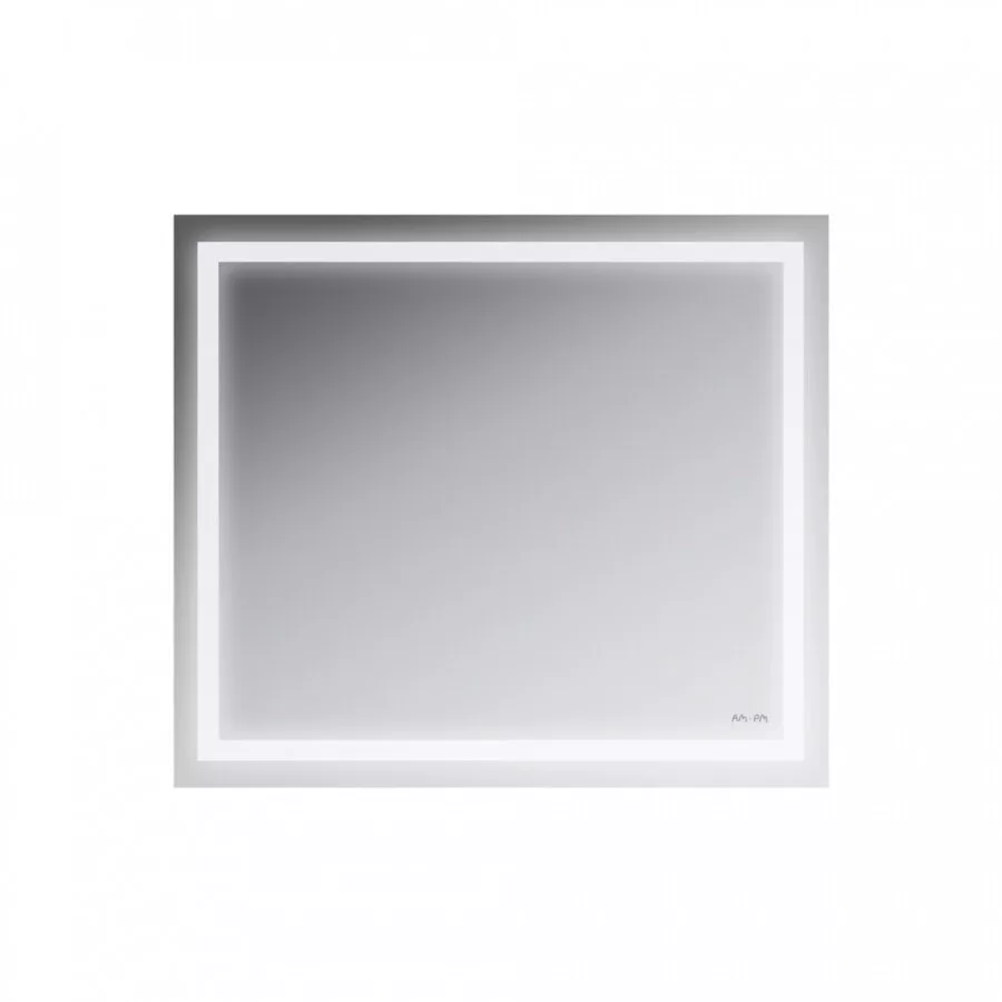 фото Универсальное зеркало AM.PM M91AMOX0801WG настенное с контурной LED-подсветкой 80 см 