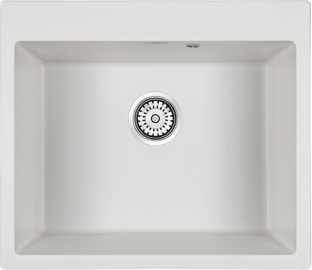 картинка Мойка кварцевая Paulmark KANTE 60 PM106052-WH, белый, 600х520 мм 