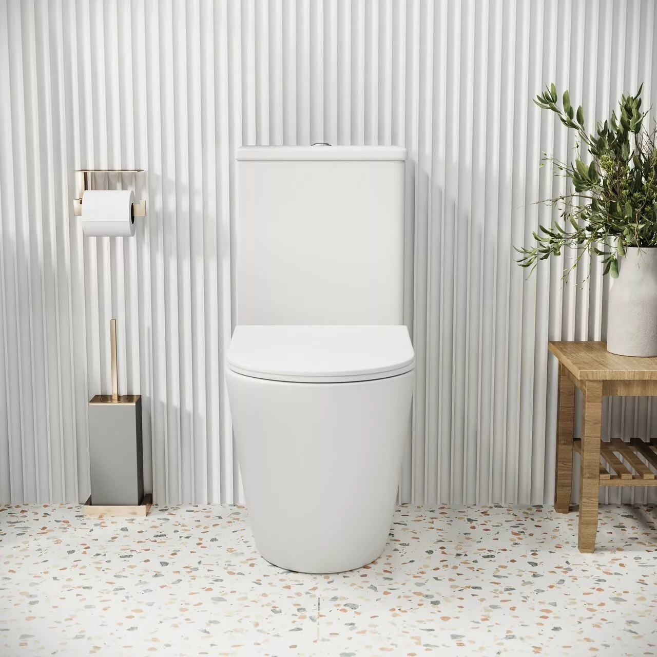 картинка Унитаз-компакт Grossman GR-4480MS Color безободковый, белый матовый 