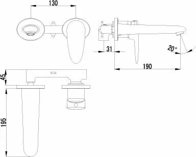 картинка Смеситель для раковины Lemark Status LM4426C 