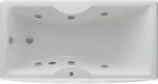 картинка Акриловая ванна Акватек Феникс 180 см с гидромассажем и экраном 