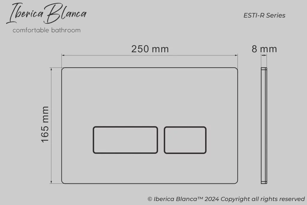 картинка Комплект 3 в 1 IBERICA BLANCA инсталляция с унитазом BILBAO ALTO IB.BLA.231.1B1 клавишей белый глянцевыйпластик  ESTI-R IB.B021.001.000 