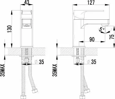 картинка Смеситель для раковины Lemark Plus Grace LM1506C 