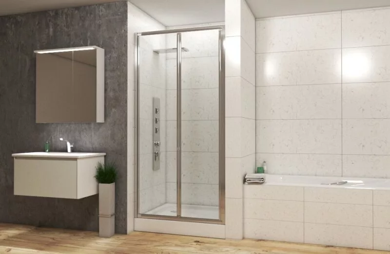 картинка Душевая дверь в нишу BRAVAT LINE BD100.4121A 