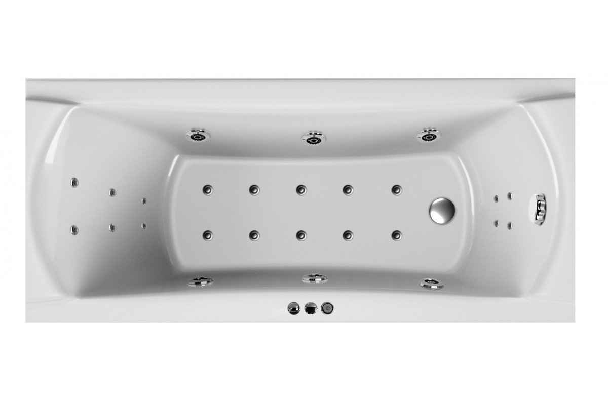 картинка Акриловая ванна Relisan Loara 180x80 с каркасом и слив-переливом 