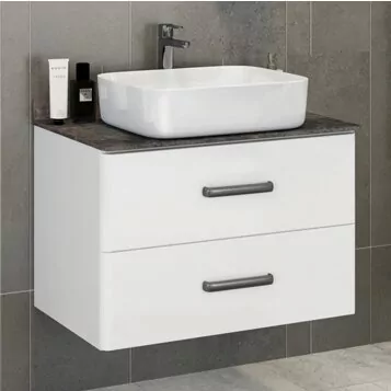 фото Тумба с раковиной Comforty Амстердам 75 белая 