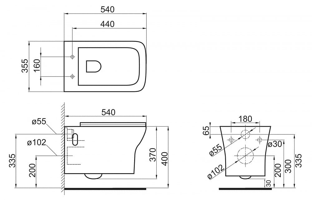 картинка Чаша для унитаза подвесного BelBagno Romano BB248CHR