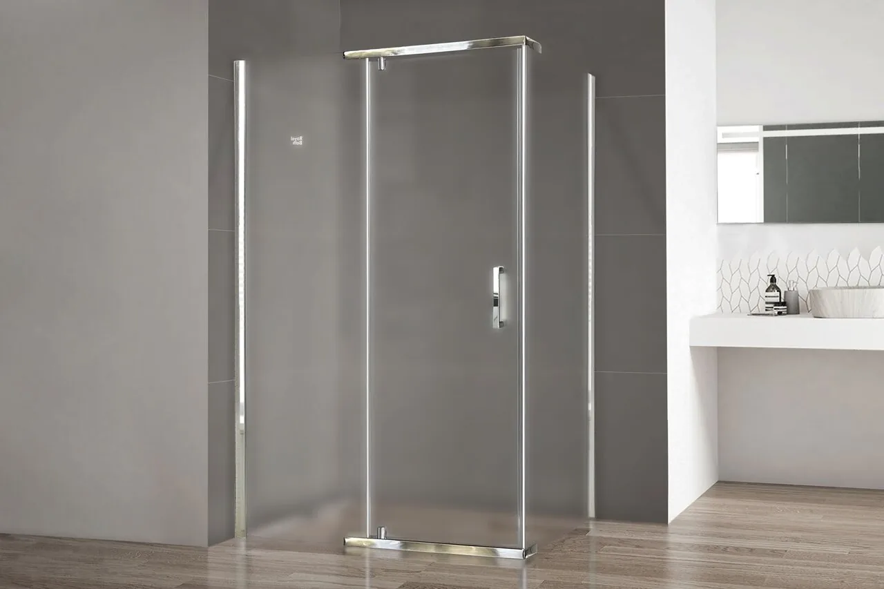 фото Душевой уголок Royal Bath RB HPVD-C-CH 100х80х200 матовое стекло 