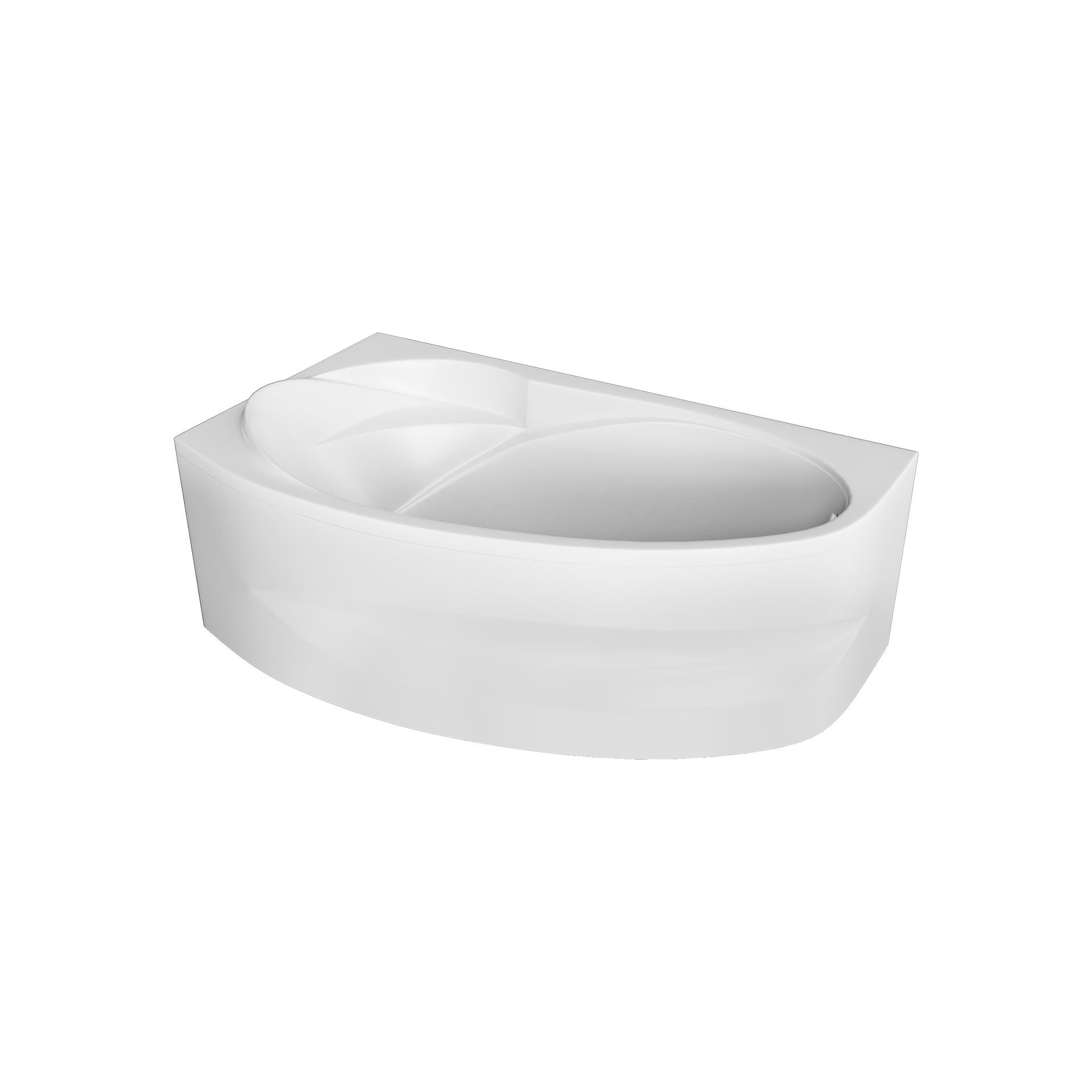 картинка Ванна Marka One JULIANNA 170x100 L с каркасом и слив-переливом 