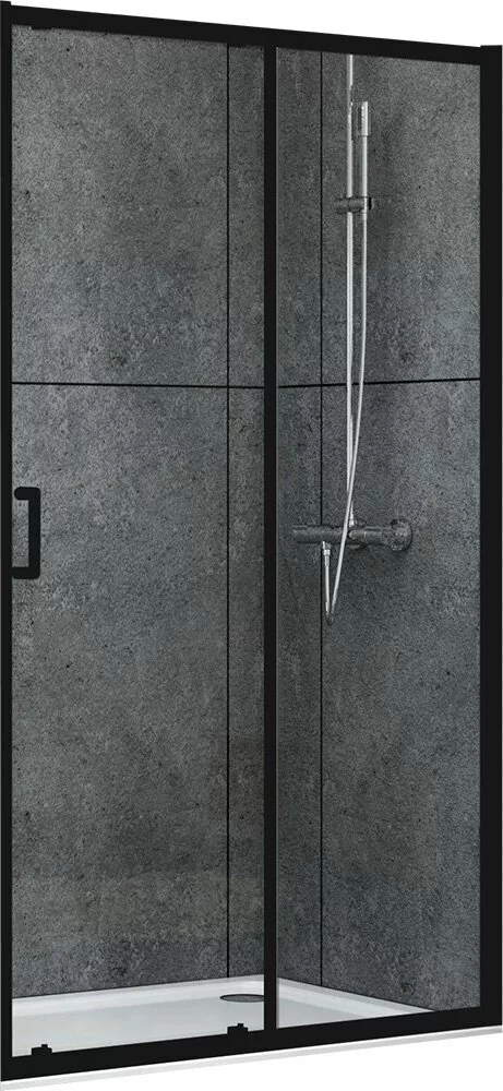 картинка Душевая дверь ABBER Schwarzer Diamant AG30100B 