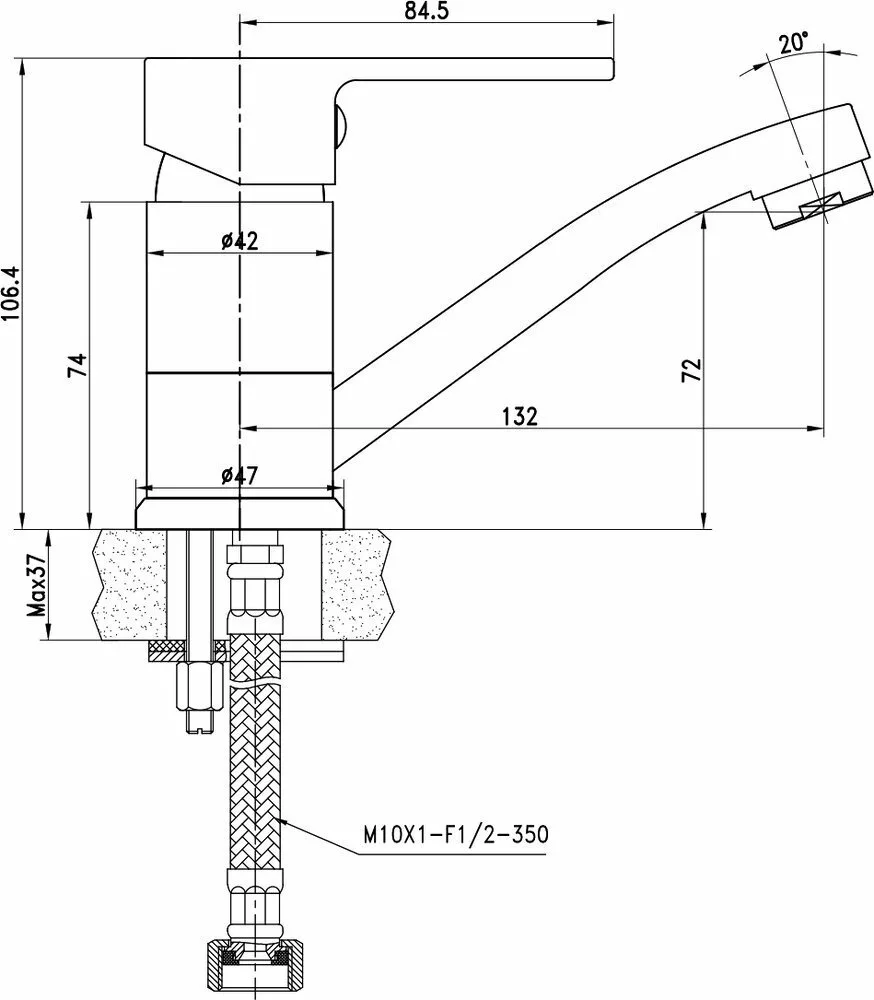 картинка Смеситель для раковины Lemark Plus Grace LM1507C 