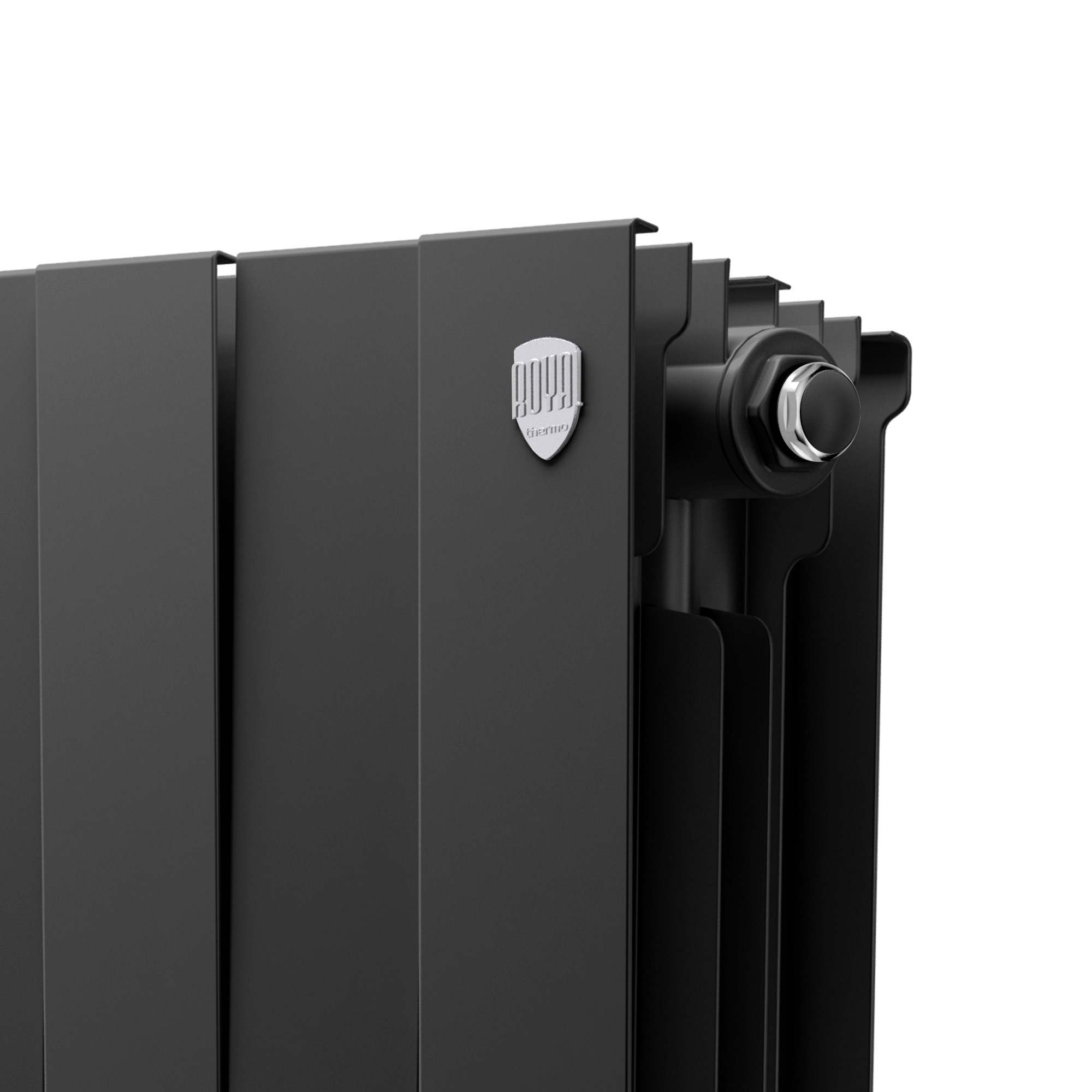 картинка Радиатор биметаллический Royal Thermo PianoForte 500 Чёрный 6 секций 