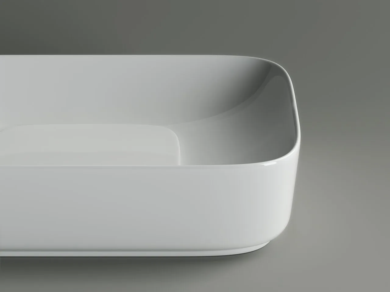 картинка Накладная раковина Ceramicanova Element CN5021 цвет белый 60х37.5 см 