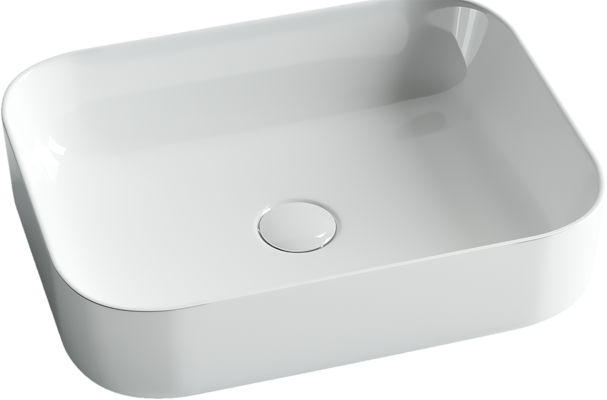 картинка Накладная раковина Ceramicanova Element CN6011 цвет белый 50х39 см 