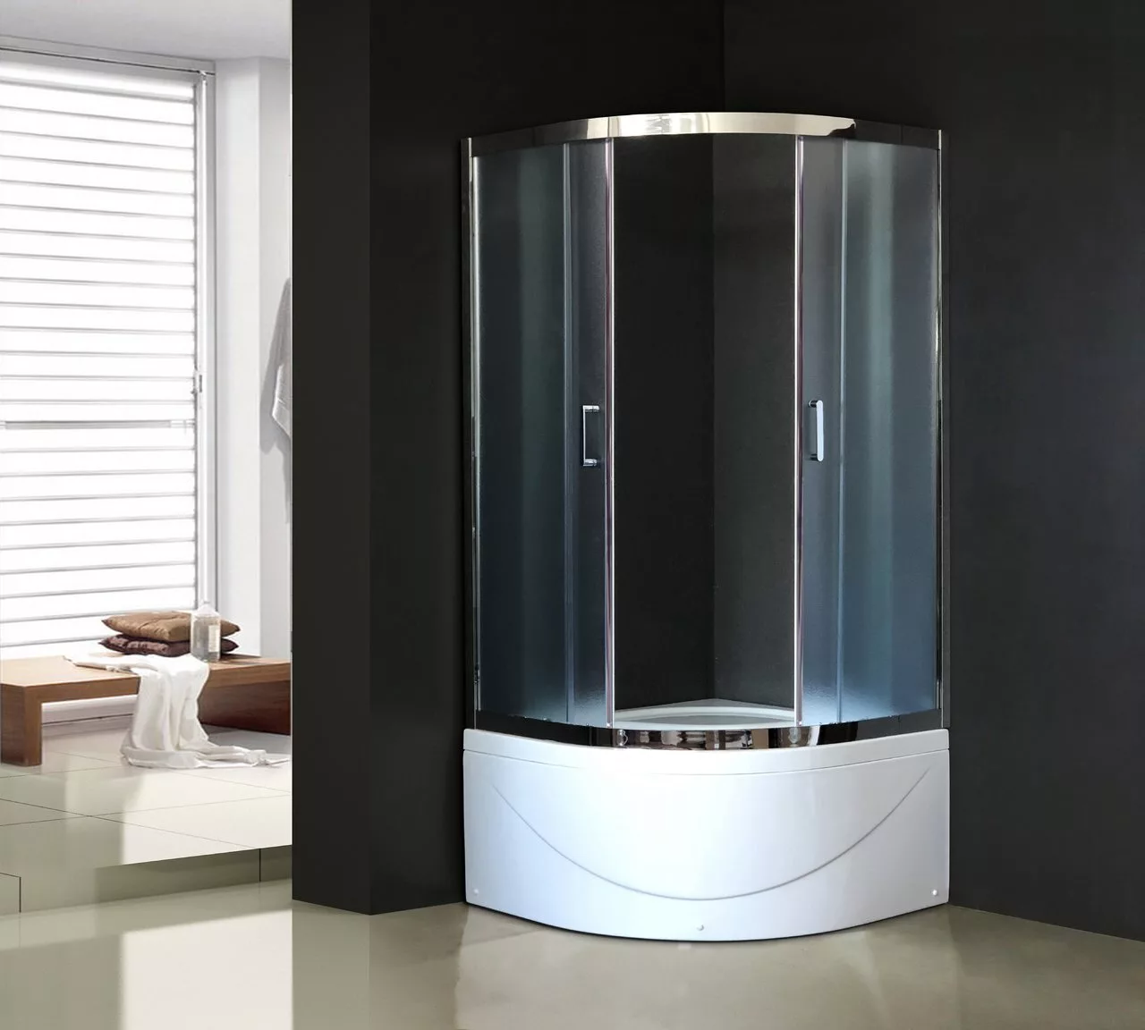 Акция на Душевой уголок Royal Bath 100BK-C-CH с 01.02.24 по 15.02.24 Акция на Душевой уголок Royal Bath 100BK-C-CH с 01.02.24 по 15.02.24