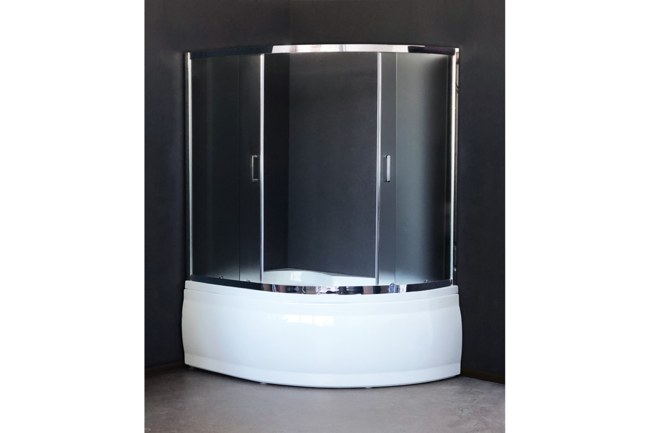 картинка Душевая штора Royal Bath 150ALP-C-CH 150x100x150 (матовая) 