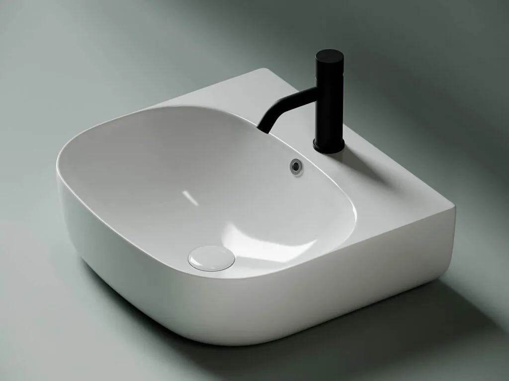 картинка Накладная раковина Ceramicanova Element CN5011 цвет белый 49х44.5 см 