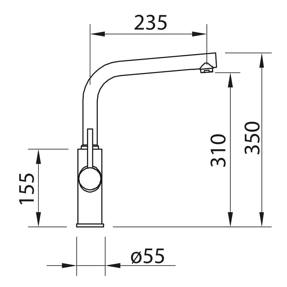 картинка Смеситель Clever Osmosis Metall FREE 61102 для кухонной мойки с выходом для питьевой воды 