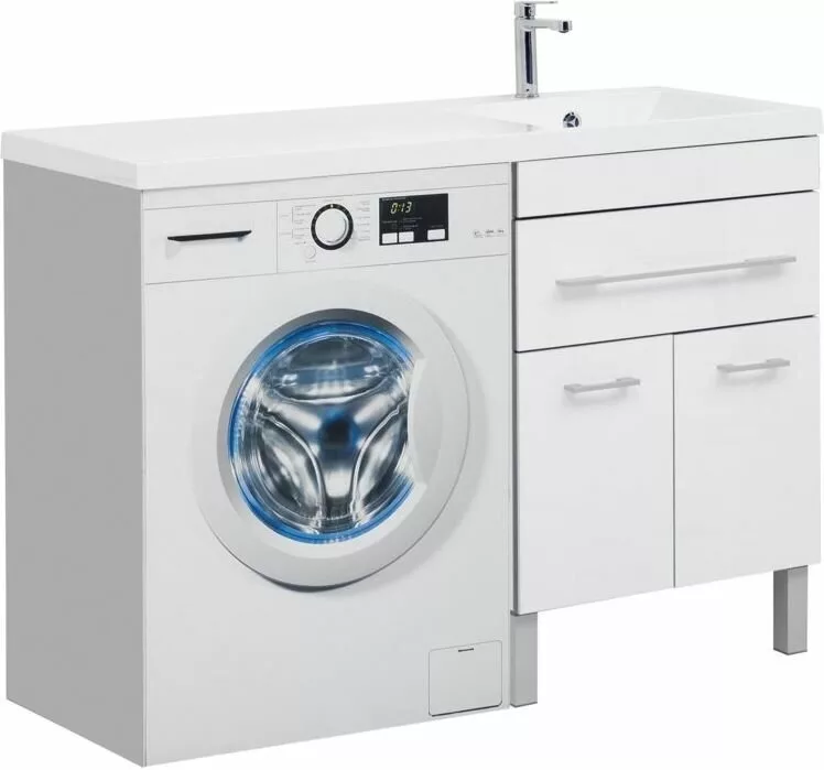 фото Тумба с раковиной Aquanet Верона 120 R белый (напольная, 1 ящик, 2 дверцы) арт. 00239949 