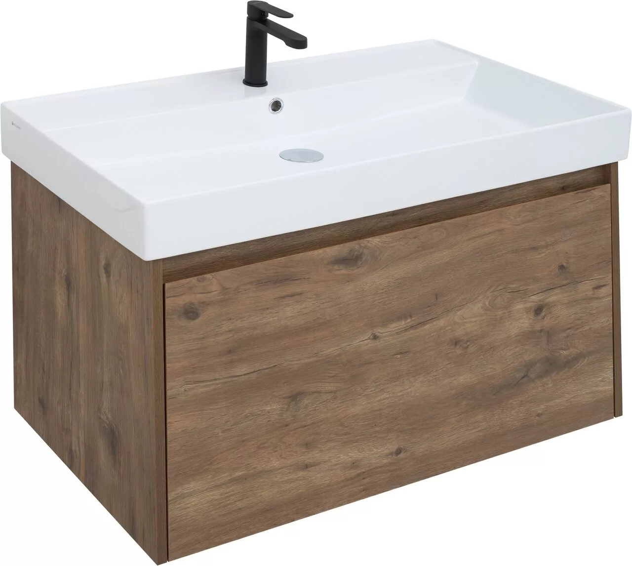 фото Тумба с раковиной Aquanet Nova Lite 90 дуб рустикальный (1 ящик) арт. 00254698 