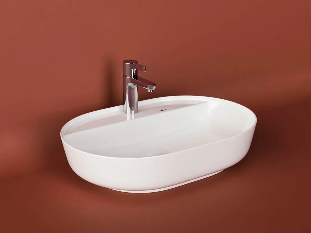 картинка Накладная раковина Ceramicanova Modo CN2004 цвет белый 61х45 см 